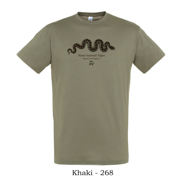 Nose-horned Viper 1 Khaki 268 tshirt t shirt μπλουζάκι ερπετά αμφίβια φίδια οχιές σαύρες Ελλάδας