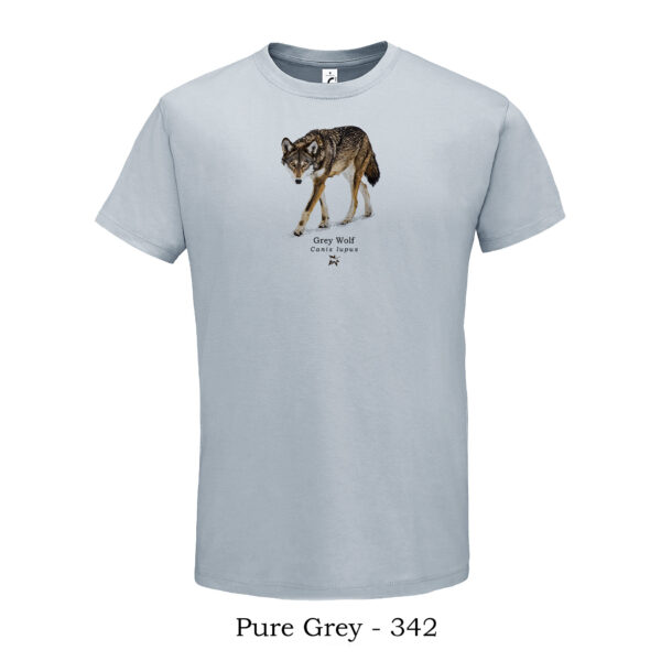 tshirt μπλουζάκι με Γρίζο Λύκο Canis lupus Grey Wolf πανίδα θηλαστικά της Ελλάδας