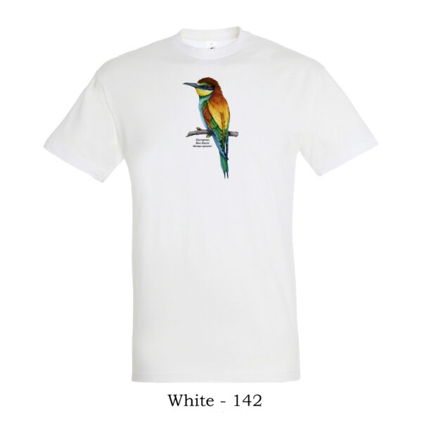 t-shirt μπλουζάκι με Μελισσοφάγο Merops apiaster πτηνά της Ελλάδας