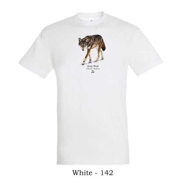 tshirt μπλουζάκι με Γρίζο Λύκο Canis lupus Grey Wolf πανίδα θηλαστικά της Ελλάδας