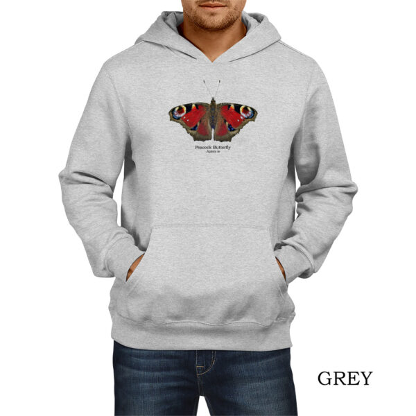 Φούτερ hoodie με Πεταλούδα Παγώνι, Aglais io – Σε δύο χρώματα