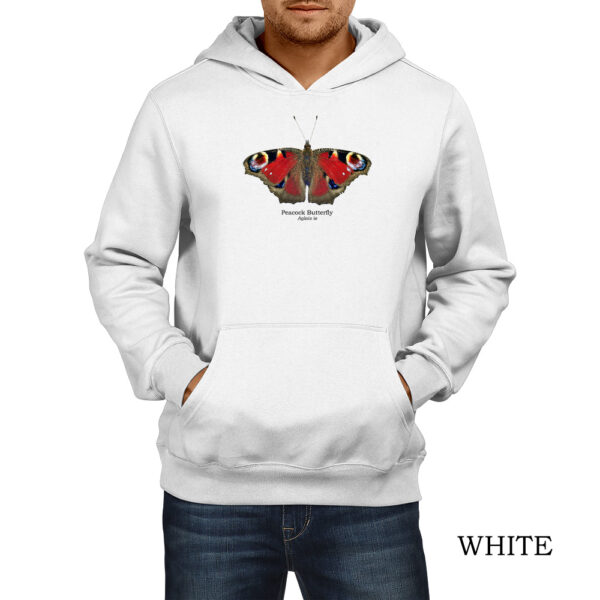 Φούτερ hoodie με Πεταλούδα Παγώνι, Aglais io – Σε δύο χρώματα - Image 2