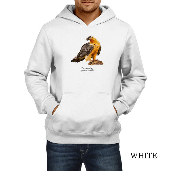 Φούτερ hoodie με Γυπαετό, Gypaetus barbatus – Σε δύο χρώματα - Image 4
