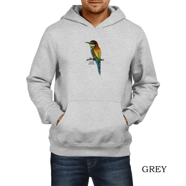 Φούτερ hoodie με Μελισσοφάγο, Merops apiaster – Σε δύο χρώματα - Image 2