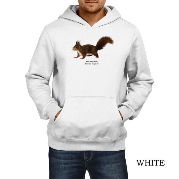 Φούτερ hoodie με Κόκκινο Σκίουρο, Sciurus vulgaris – Σε δύο χρώματα - Image 2