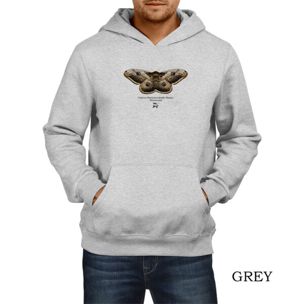 Φούτερ hoodie με Γιγάντια νυχτοπεταλούδα παγώνι – Σε δύο χρώματα - Image 3