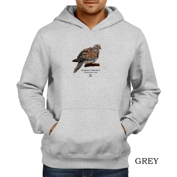 Φούτερ hoodie με Τρυγόνι, Streptopelia turtur – Σε δύο χρώματα - Image 2
