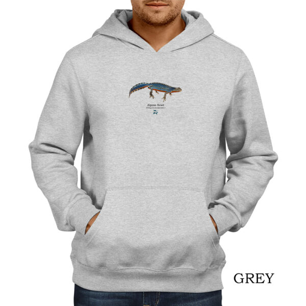 Φούτερ hoodie με Αλπικό Τρίτωνα, Ichthyosaura alpestris - Σε δύο χρώματα - Image 4