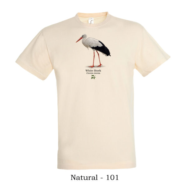 T-shirt με Λευκοπελαργό, Ciconia ciconia #1 - Διάφορα χρώματα - Image 4