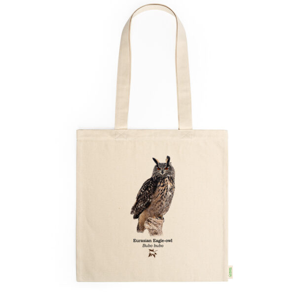 Πάνινη τσάντα με Μπούφο, Bubo bubo (Eurasian Eagle-owl) - Image 2