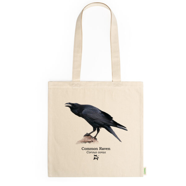 Πάνινη τσάντα με Κόρακα, Corvus corax (Raven) - Image 2
