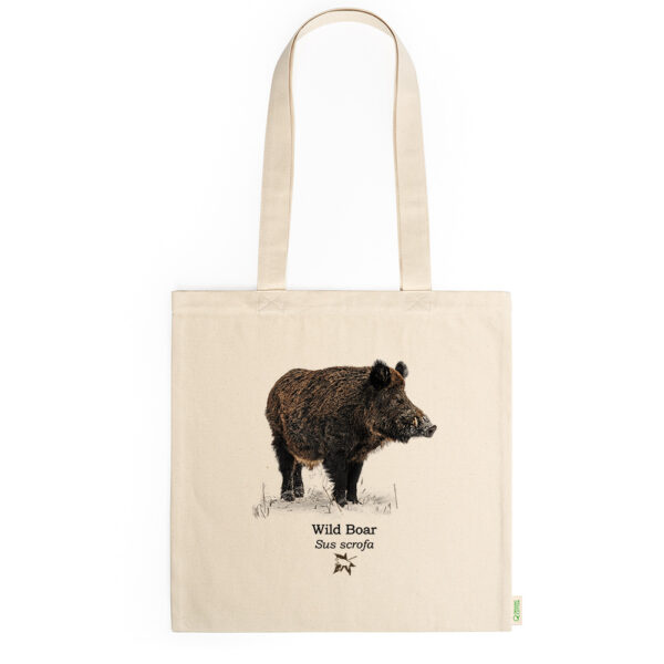 Πάνινη τσάντα με Αγριόχοιρο, Sus scrofa (Wild Boar) - Image 2