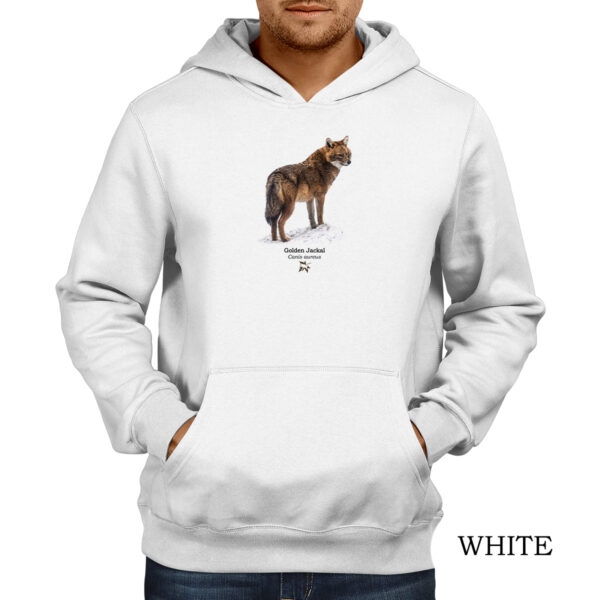 Φούτερ hoodie με Χρυσό Τσακάλι, Canis aureus – Σε δύο χρώματα - Image 2