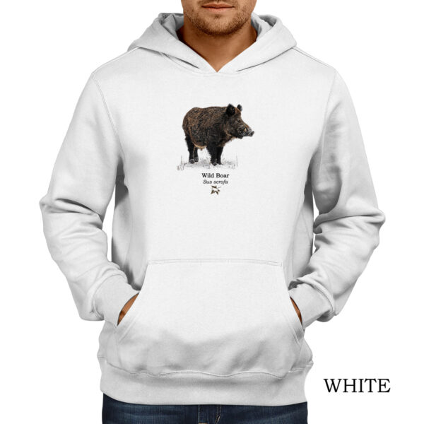 Φούτερ hoodie με Αγριόχοιρο, Sus scrofa – Σε δύο χρώματα - Image 2