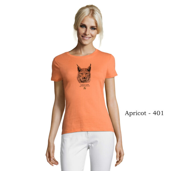 T-shirt γυναικείο - Βαλκανικός Λύγκας Lynx lynx balcanicus - Διάφορα χρώματα - Image 3