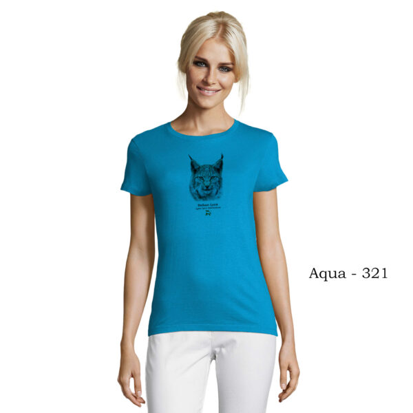 T-shirt γυναικείο - Βαλκανικός Λύγκας Lynx lynx balcanicus - Διάφορα χρώματα - Image 4
