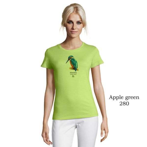 T-shirt γυναικείο με Αλκυόνη Alcedo atthis- Διάφορα χρώματα