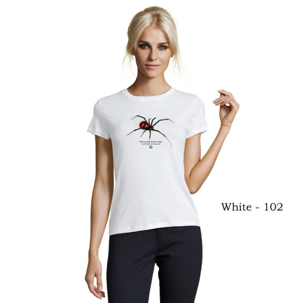 T-shirt γυναικείο - Μεσογειακή Μαύρη Χήρα - Διάφορα χρώματα - Image 2