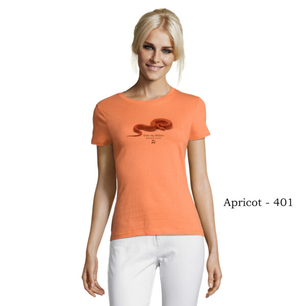 T-shirt γυναικείο – Κόκκινη Οχιά της Μήλου Macrovipera schweizeri – Διάφορα χρώματα