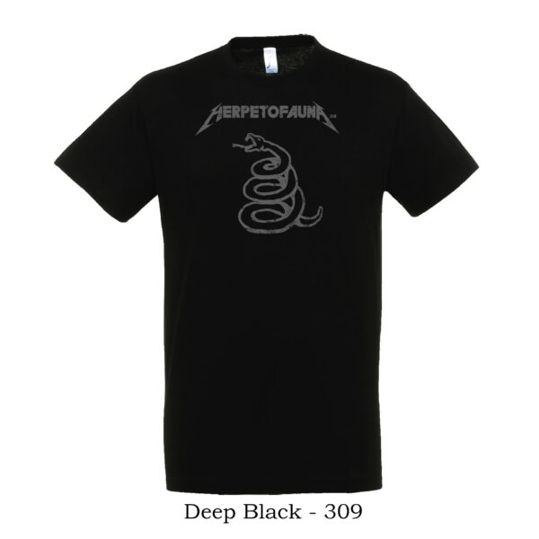 T-shirt με λογότυπο herpetofauna.gr σε στυλ Metallica Black Album - Image 13