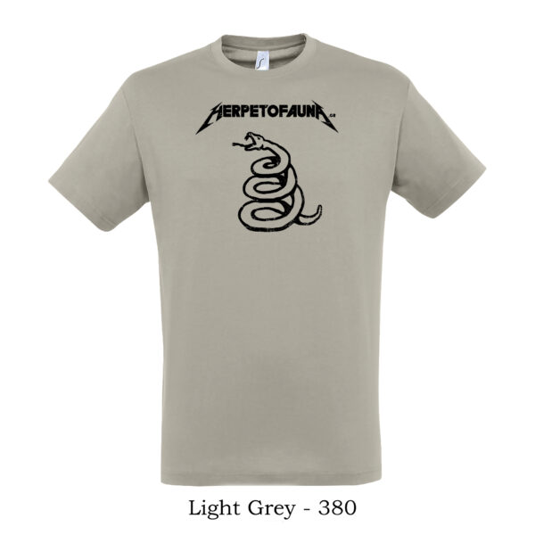 T-shirt με λογότυπο herpetofauna.gr σε στυλ Metallica Black Album - Image 8