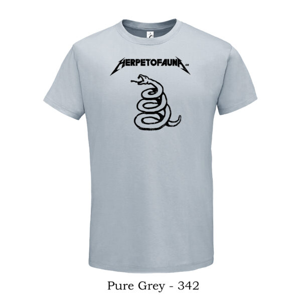 T-shirt με λογότυπο herpetofauna.gr σε στυλ Metallica Black Album - Image 5