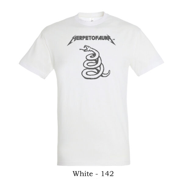 T-shirt με λογότυπο herpetofauna.gr σε στυλ Metallica Black Album - Image 4
