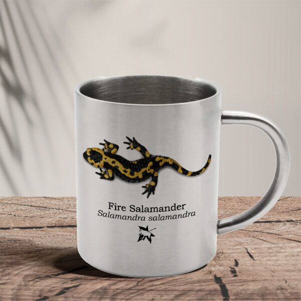 Μεταλλική κούπα 280ml - Σαλαμάνδρα, Salamandra salamandra - Image 2