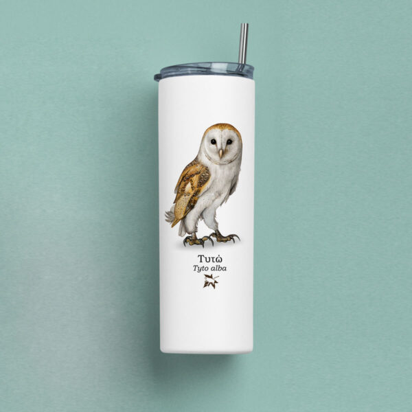 Ποτήρι Θερμός 570ml με μεταλλικό καλαμάκι - ΠΤΗΝΑ (διάφορα σχέδια) - Image 10