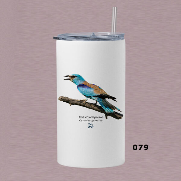 Ποτήρι thermos 360 ml με καλαμάκι - ΠΤΗΝΑ (διάφορα σχέδια) - Image 13
