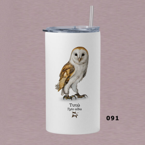Ποτήρι thermos 360 ml με καλαμάκι - ΠΤΗΝΑ (διάφορα σχέδια) - Image 10