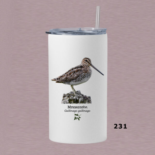 Ποτήρι thermos 360 ml με καλαμάκι - ΠΤΗΝΑ (διάφορα σχέδια) - Image 18