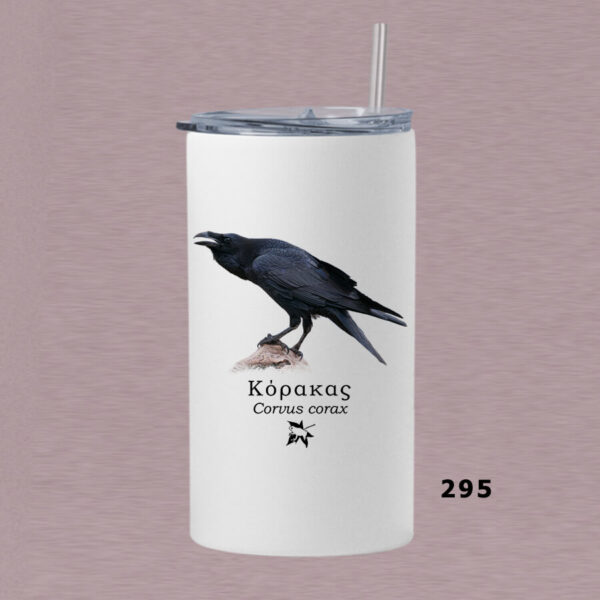 Ποτήρι thermos 360 ml με καλαμάκι - ΠΤΗΝΑ (διάφορα σχέδια) - Image 4