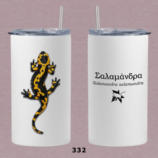 Ποτήρι thermos 360 ml με καλαμάκι - ΑΜΦΙΒΙΑ (διάφορα σχέδια) - Image 12